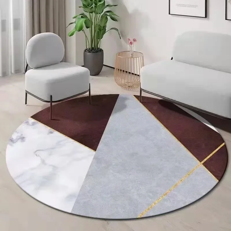 Century Textile & Sewing Supply Hours - ~O~Geometric Round Rug with Modern Color