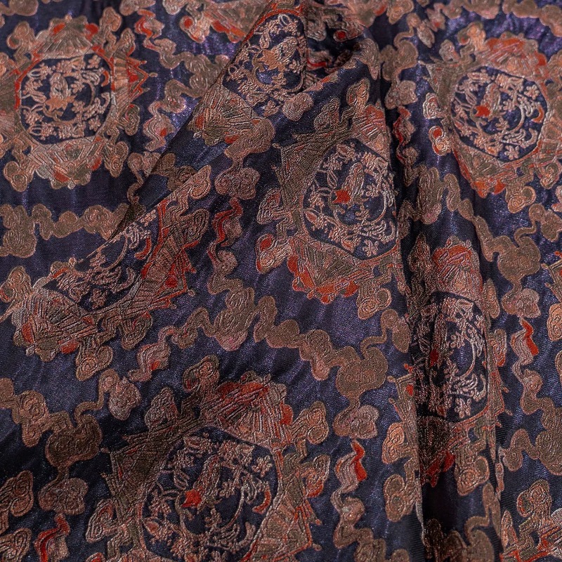 Purple Red Rayon Floral Jacqua - огляд і ціна Sewing Fabric