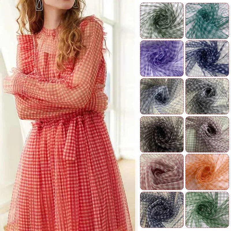 90x150cm Check Mesh Fabric Tra - огляд і ціна Sewing Batik