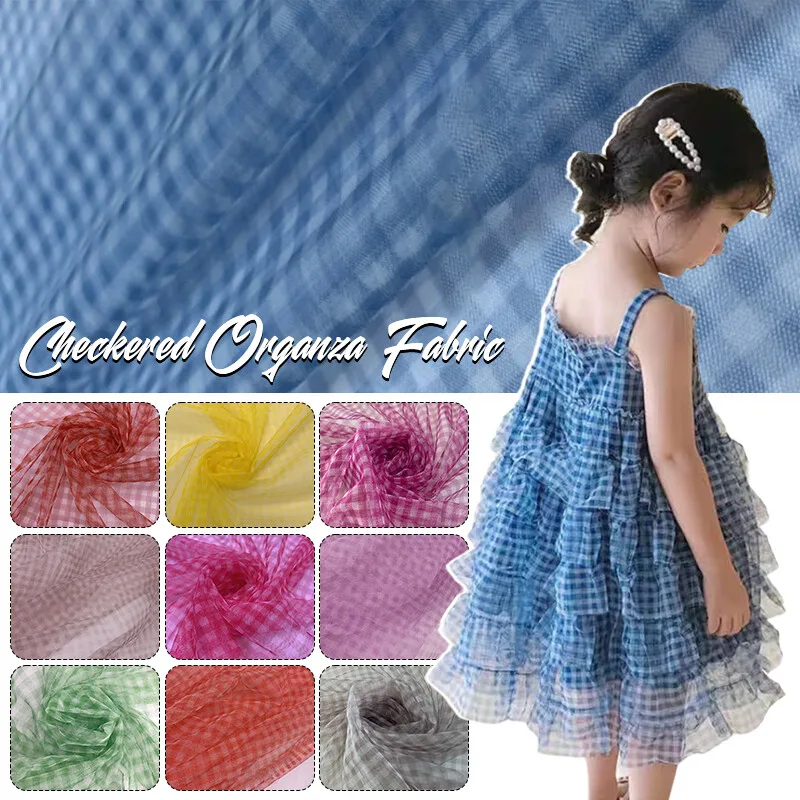 90x150cm Check Mesh Fabric Tra - огляд і ціна Sewing Batik