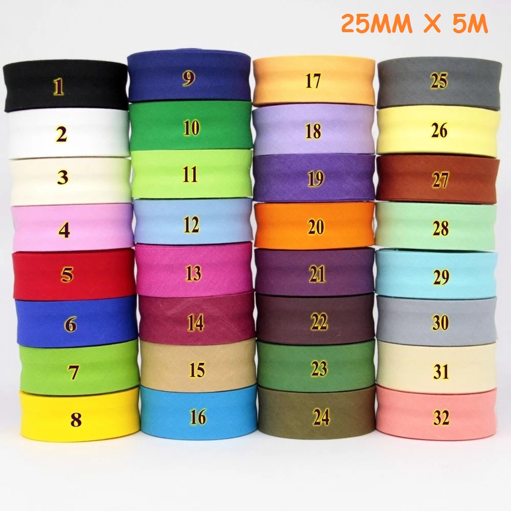 25mm Cotton Bias Binding Tape  - огляд і ціна Binding Tape Bias