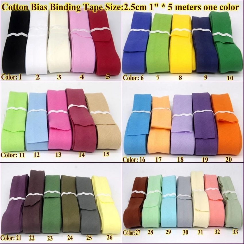 25mm Cotton Bias Binding Tape  - огляд і ціна Binding Tape Bias