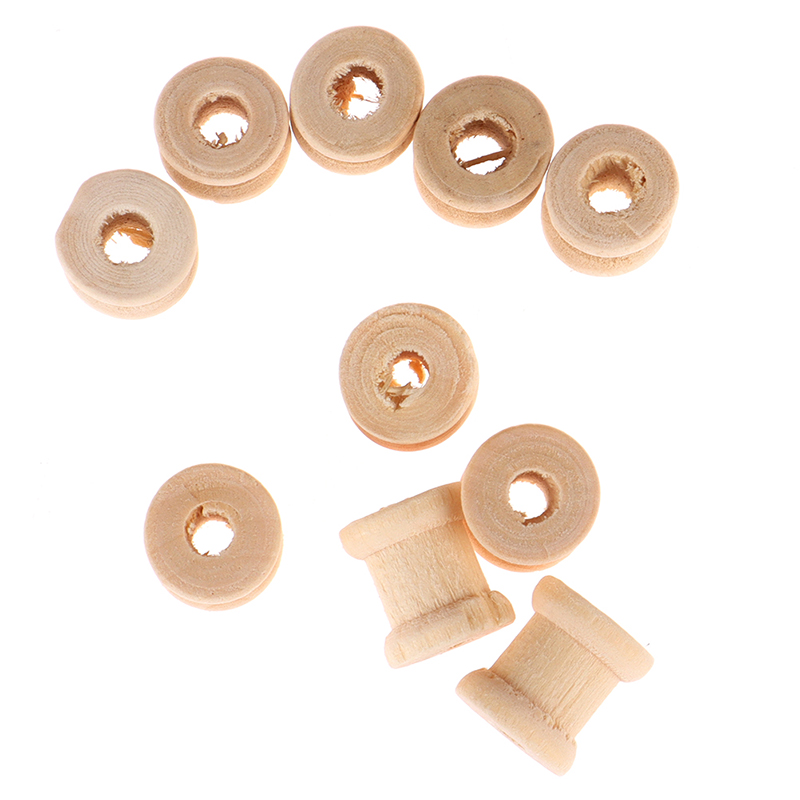 100PCS Wooden Empty Thread Spo - огляд і ціна Thread Bobbins Empty
